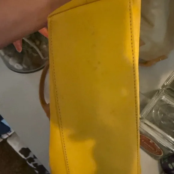 Tory Burch Tan and Yellow Tote Bag - Picture 7 of 10